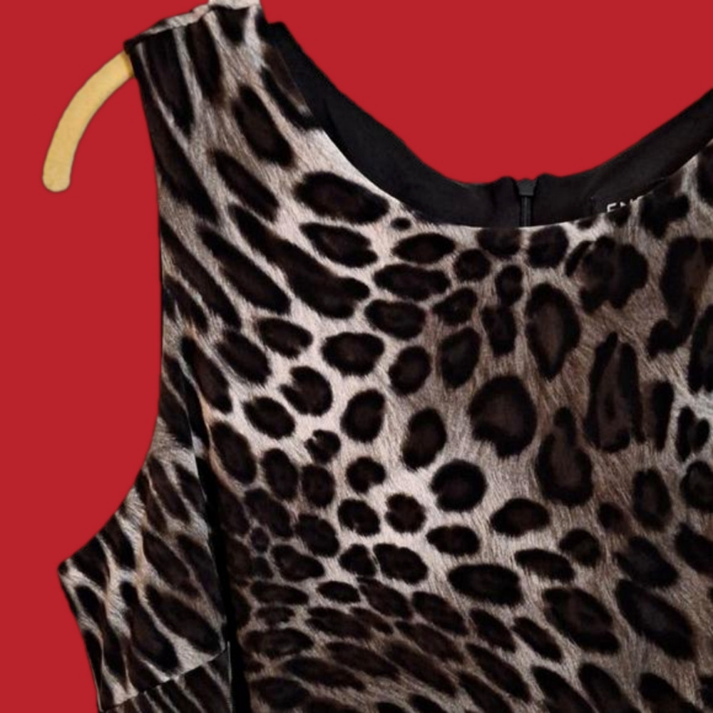 Enfocus Studio Animal print jumpsuit.Sz.100 Black Green - Picture 2 of 14